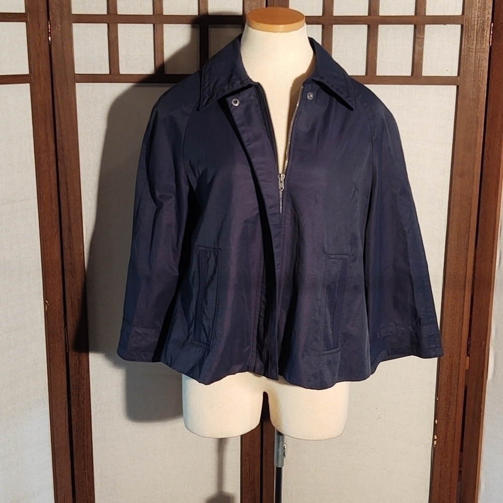 Old Navy A-line Navy Raincoat Sz M